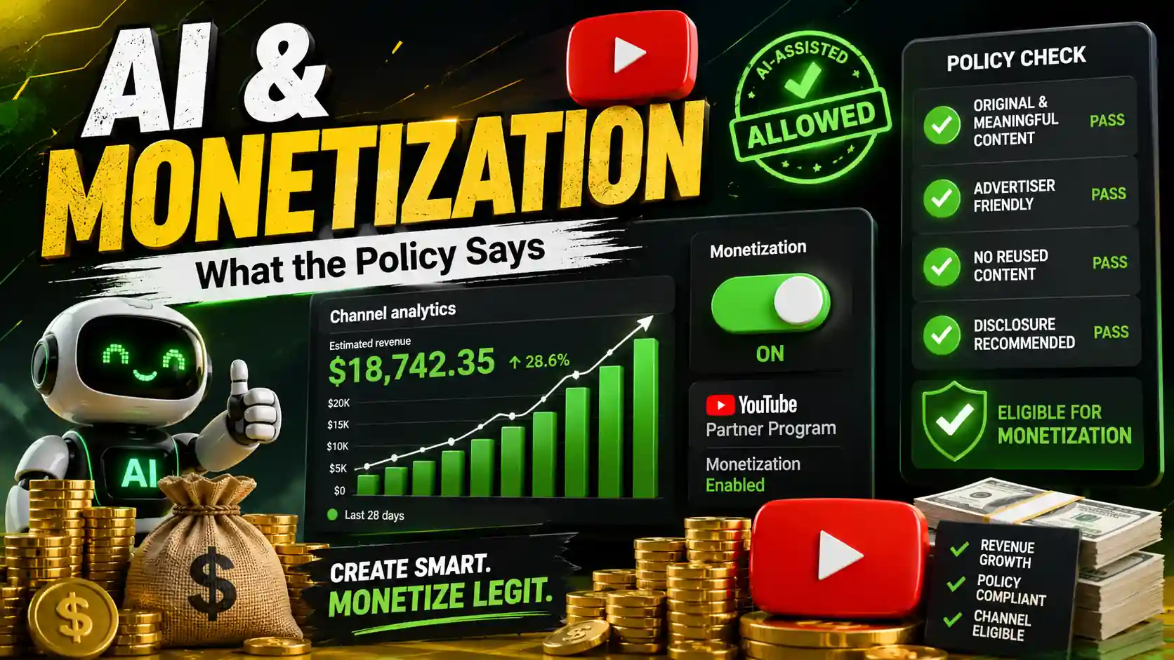 Can AI Content Be Monetised on YouTube? What the Policies Actually Say