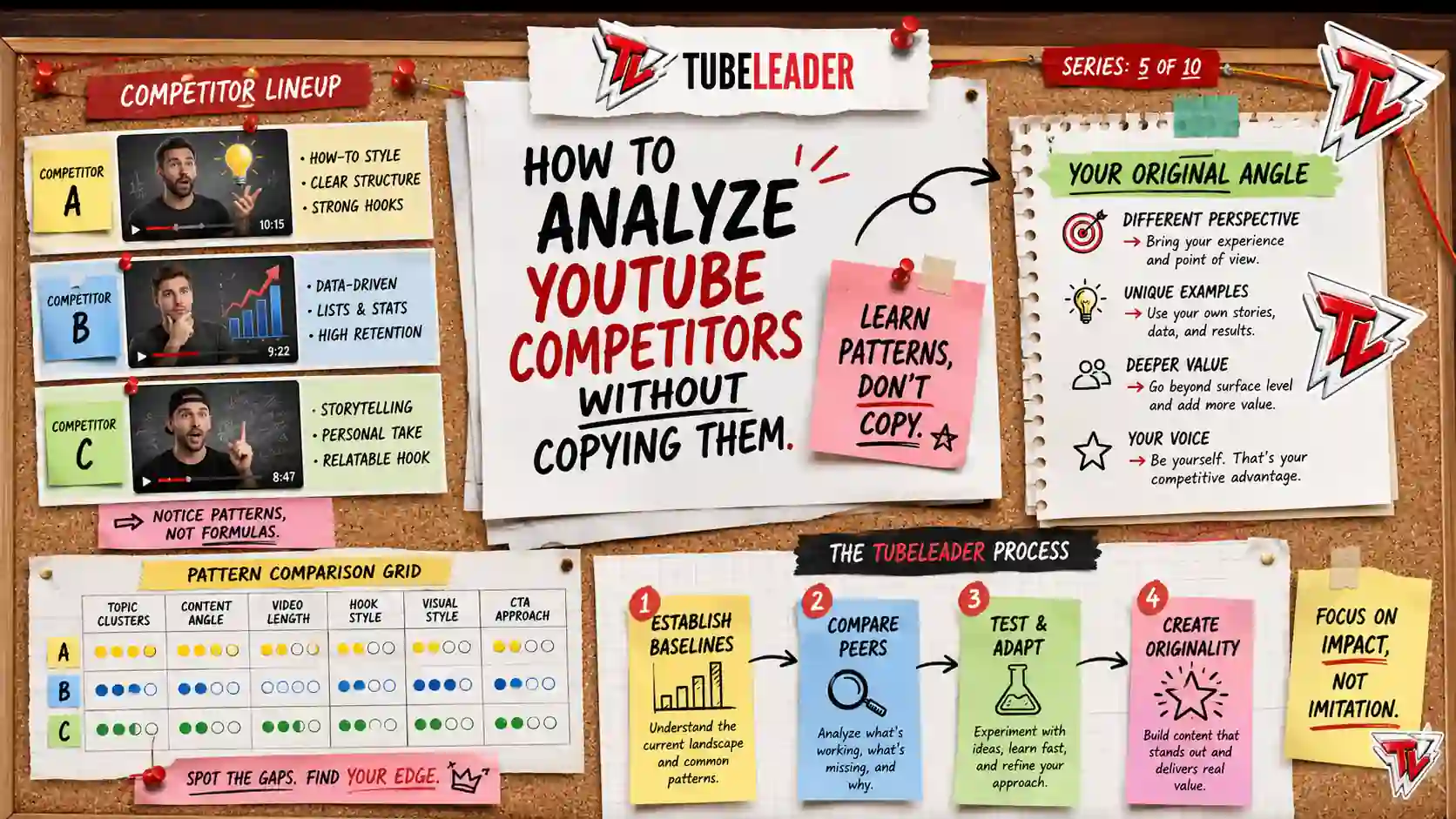 How to Analyze YouTube Competitors Without Copying Them